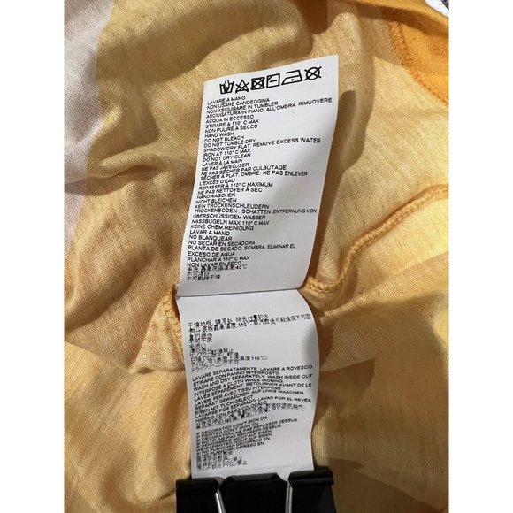 DSQUARED2 Mens DSQ2 Tank Top Shirt Yellow White Sz M Made in Italy NWTS71NC0212 - Picture 10 of 13